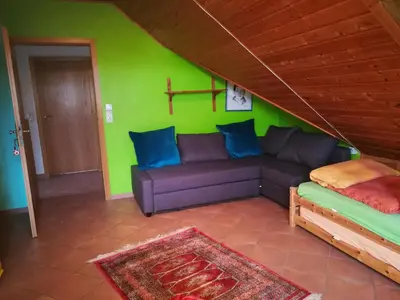 Ein Sitzbereich in der Unterkunft Wunderschöne Aussicht garantiert