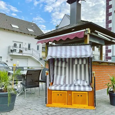 Das Gebäude in dem sich die Ferienwohnung befindet
