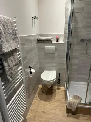 Ein Badezimmer in der Unterkunft Ziel