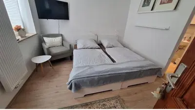 Ein Bett oder Betten in einem Zimmer der Unterkunft Ziel