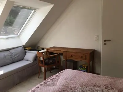 Ein Sitzbereich in der Unterkunft Dachterrassenwohnung - nah am See