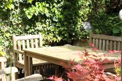 Ein Garten an der Unterkunft Ferienwohnungen-In-Bacharach