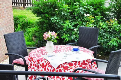 Ein Garten an der Unterkunft Ferienwohnung Nöthen