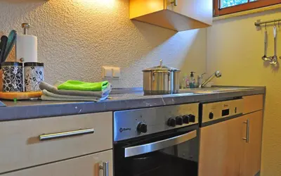 Küche/Küchenzeile in der Unterkunft Ferienwohnung Nöthen