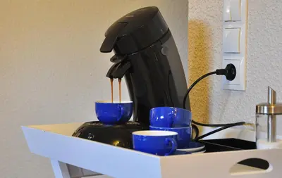 Kaffee-/Teezubehör in der Unterkunft Ferienwohnung Nöthen