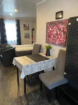 Ein Sitzbereich in der Unterkunft Viktera Modernes Apartment mitten in der Stadt und doch sehr ruhig Zu Therme 2 Minuten