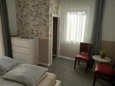 Ein Bett oder Betten in einem Zimmer der Unterkunft Ferienhaus Heiner und Walter