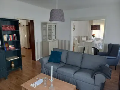 Ein Sitzbereich in der Unterkunft Ferienhaus Heiner und Walter