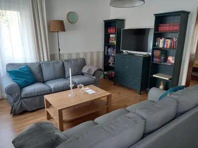 Ein Sitzbereich in der Unterkunft Ferienhaus Heiner und Walter