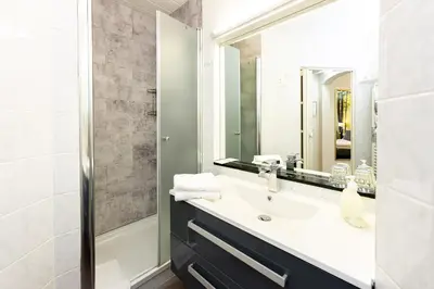 Ein Badezimmer in der Unterkunft Waldhotel Kurfürst