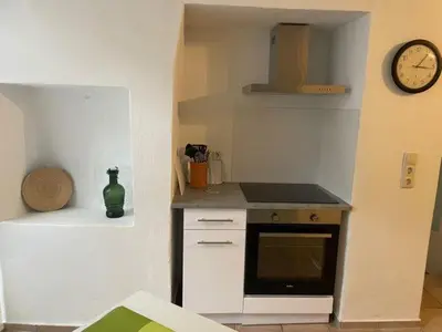 Küche/Küchenzeile in der Unterkunft Ferienhaus am Fallertor