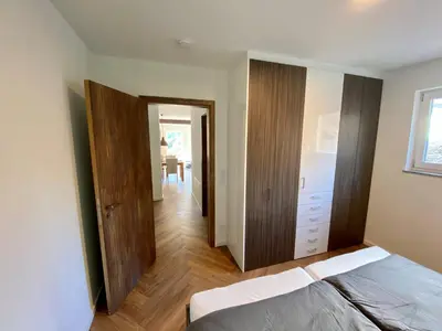 Ein Bett oder Betten in einem Zimmer der Unterkunft Mosel-FeWo-JuLe