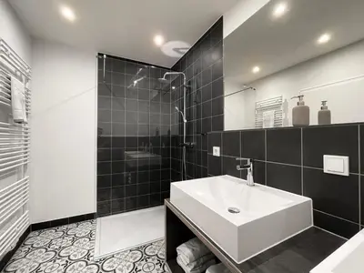 Ein Badezimmer in der Unterkunft Villa Burglay