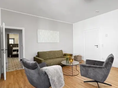 Ein Sitzbereich in der Unterkunft Villa Burglay