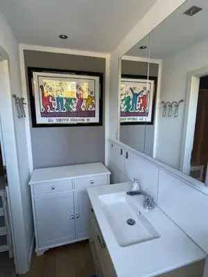 Ein Badezimmer in der Unterkunft Ferienhaus im Feriendorf Freilingen (Eifel).
