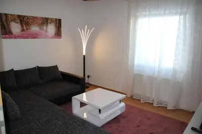 Ein Sitzbereich in der Unterkunft Gemütliche City Wohnung - Im Herzen von Trier