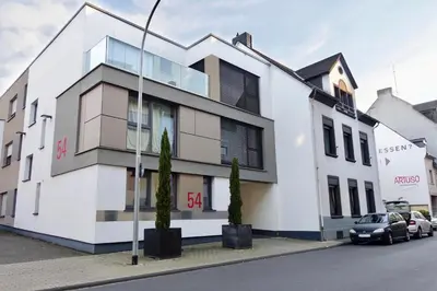 Das Gebäude in dem sich die Ferienwohnung befindet