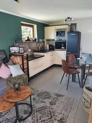 Küche/Küchenzeile in der Unterkunft Ferienwohnung MaarBurg