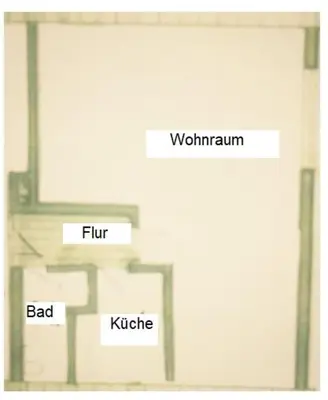 Grundriss der Unterkunft Lounge 4 Singleapartment