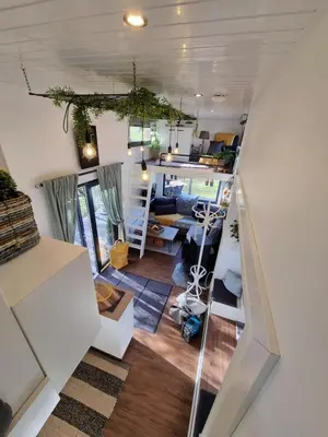 Ein Sitzbereich in der Unterkunft Sunset Tiny House GbR