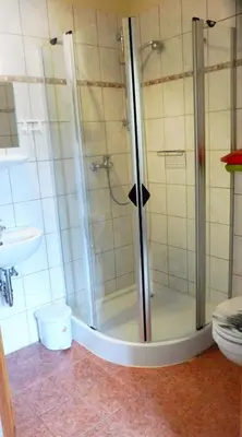 Ein Badezimmer in der Unterkunft Ferienhaus Berkele