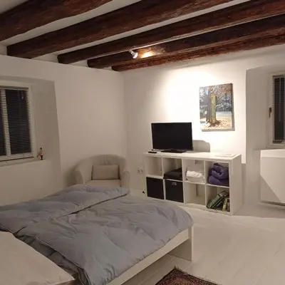 Ein Bett oder Betten in einem Zimmer der Unterkunft LINDE2