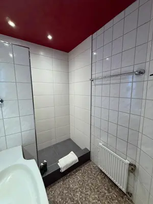 Ein Badezimmer in der Unterkunft Apartmenthaus Eurenerstrasse 179