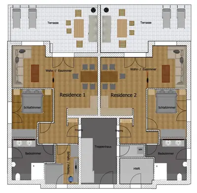 Grundriss der Unterkunft Loreley Hills Residence