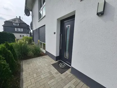Das Gebäude in dem sich die Ferienwohnung befindet