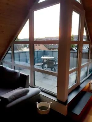 Ein Sitzbereich in der Unterkunft Fewo Eifelhöhe
