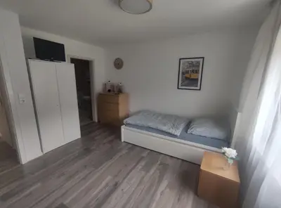 Ein Bett oder Betten in einem Zimmer der Unterkunft Gasthaus L&A Kunz
