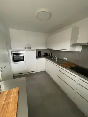 Küche/Küchenzeile in der Unterkunft Moderne Ferienwohnung 