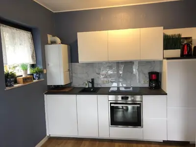 Küche/Küchenzeile in der Unterkunft Ferienhaus Schöner Maarblick