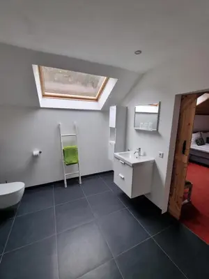 Ein Badezimmer in der Unterkunft B&B Am Sahrbach