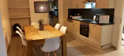 Küche/Küchenzeile in der Unterkunft Ferienwohnung KaMa