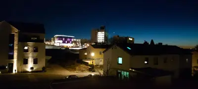 Das Gebäude in dem sich die Ferienwohnung befindet