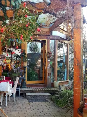 Ein Garten an der Unterkunft Zentrale Ferienwohnung auf dem schönen Hunsrück