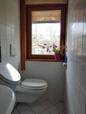 Ein Badezimmer in der Unterkunft Zentrale Ferienwohnung auf dem schönen Hunsrück