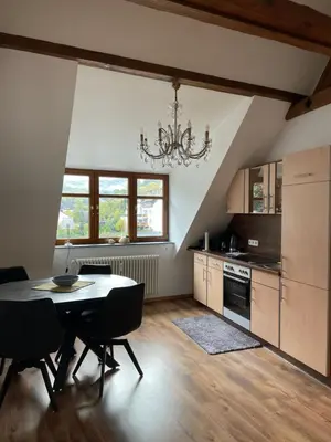 Küche/Küchenzeile in der Unterkunft FEWO Königsberg Weingut C A Haussmann
