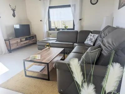 TV/Unterhaltungsangebot in der Unterkunft Ferienwohnung Christine mit Sauna und Whirlpool