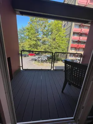 Ein Balkon oder eine Terrasse in der Unterkunft Maisonette Taunusblick 317