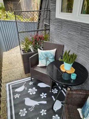 Ein Balkon oder eine Terrasse in der Unterkunft Haus Eifel