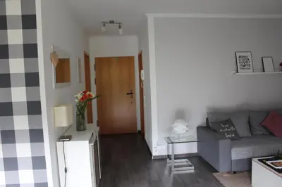 Ein Sitzbereich in der Unterkunft Ferienwohnung Sponheim
