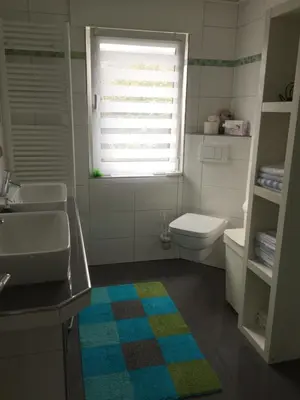 Ein Badezimmer in der Unterkunft Tarrazza Ferienwohnungen Erpeldinger