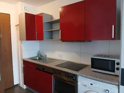 Küche/Küchenzeile in der Unterkunft B507, Schönes und gemütliches Appartement