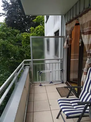 Ein Balkon oder eine Terrasse in der Unterkunft Schöne Ferienwohnung mitten in Koblenz