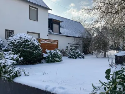 Ferienhaus Gartenblick in Brieden im Winter