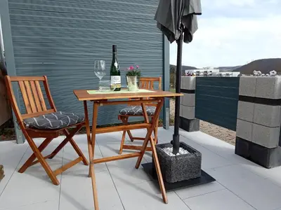 Ein Balkon oder eine Terrasse in der Unterkunft Ferienappartement Wagner
