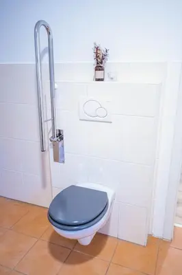 Ein Badezimmer in der Unterkunft Ferienwohnung Moselblümchen Amelie