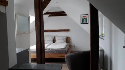 Ein Bett oder Betten in einem Zimmer der Unterkunft Leeseits